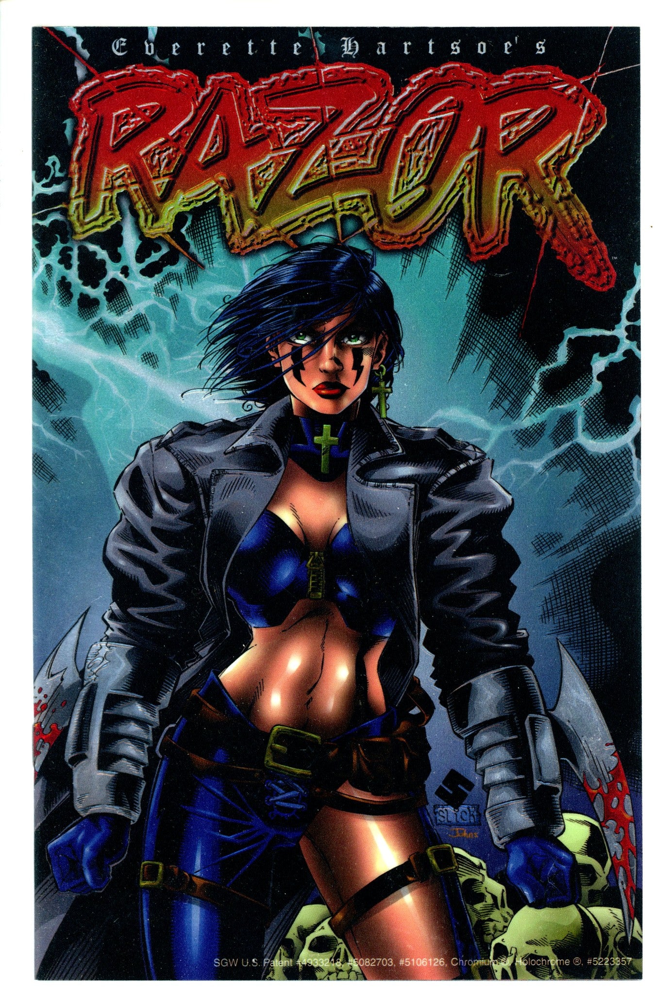 Razor Vol 2 1 Scott Chromium Variant NM (1996)
