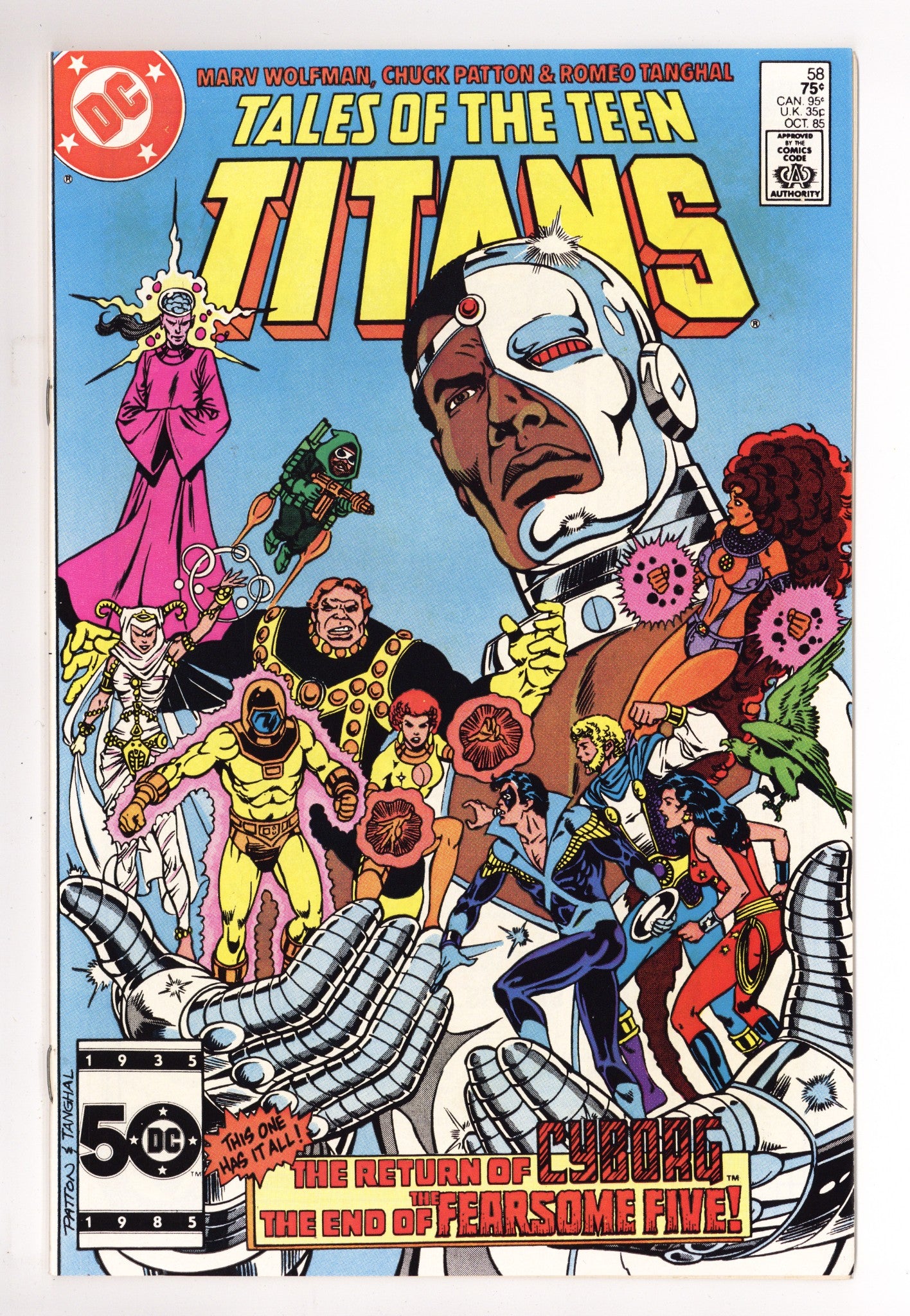 Tales of the Teen Titans 58 High Grade (1985) 
