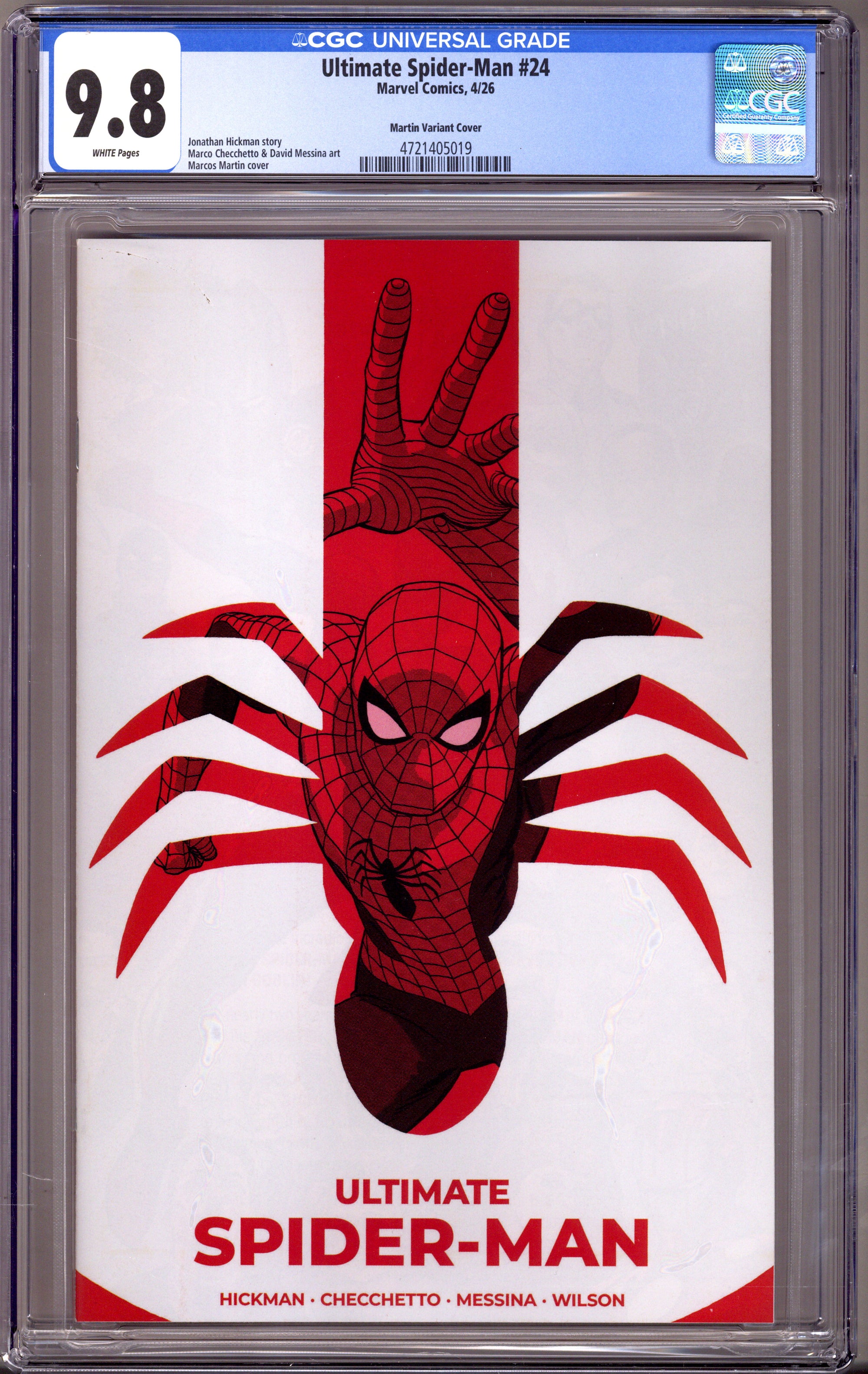 Ultimate Spider-Man 24 CGC 9.8 (NM/M) (2026) Martin Variant 