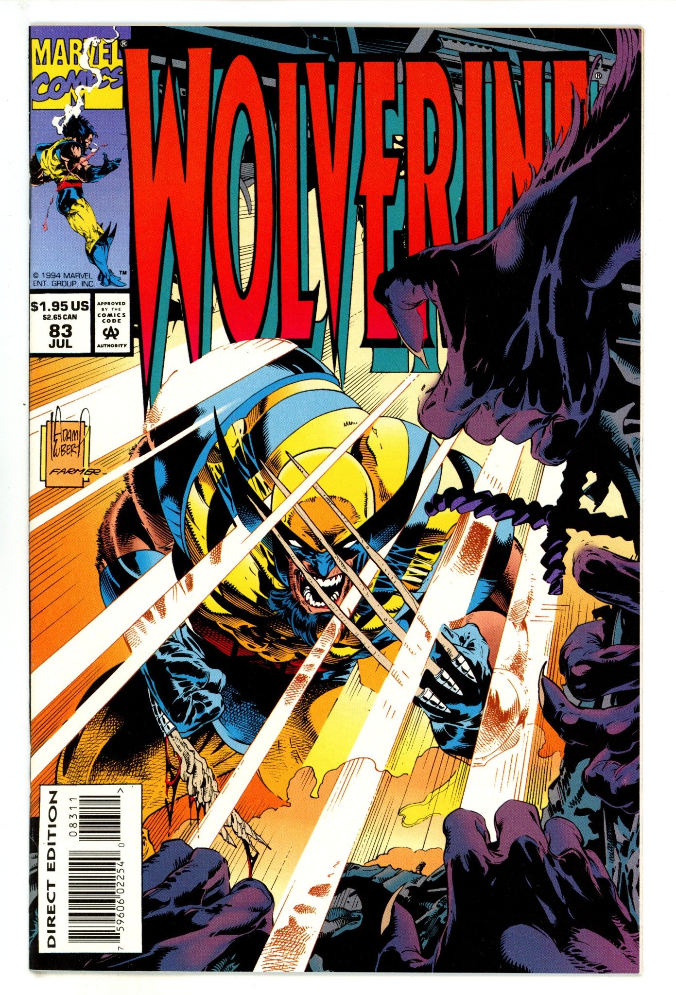 Wolverine Vol 2 83 NM- (9.2) (1994) 