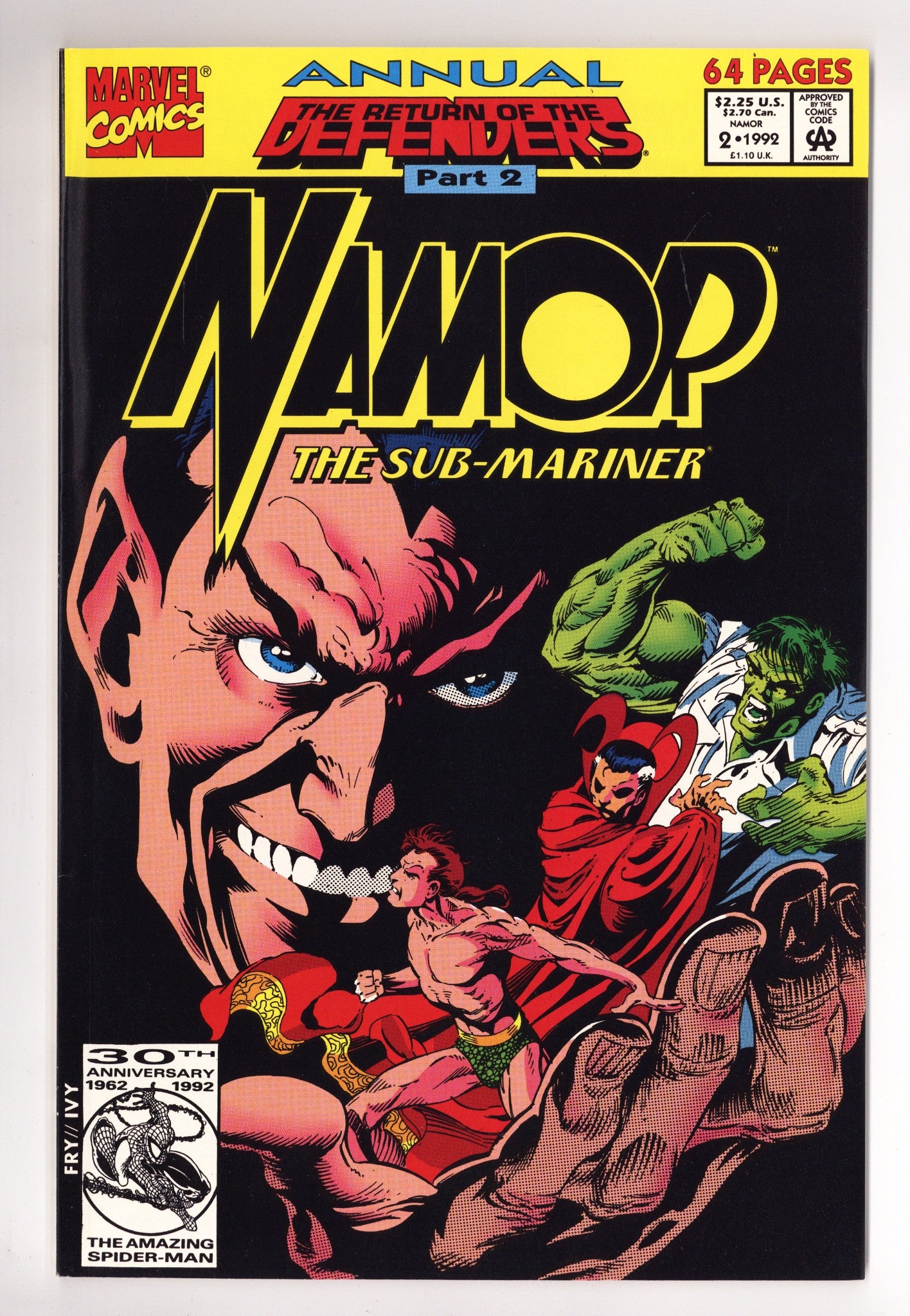 Namor, the Sub-Mariner Annual 2 High Grade (1992) 