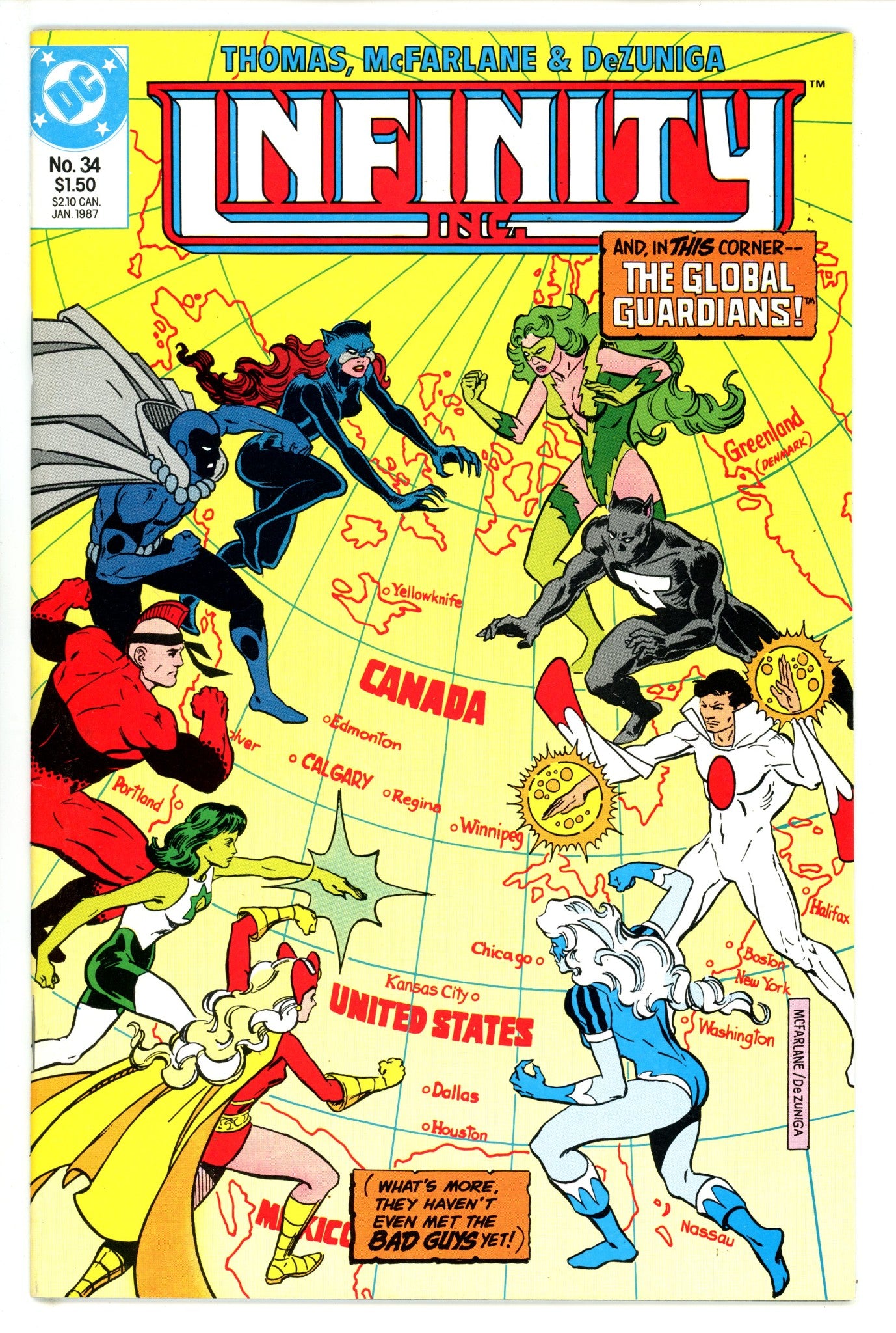 Infinity, Inc. Vol 1 34 VF (1986)