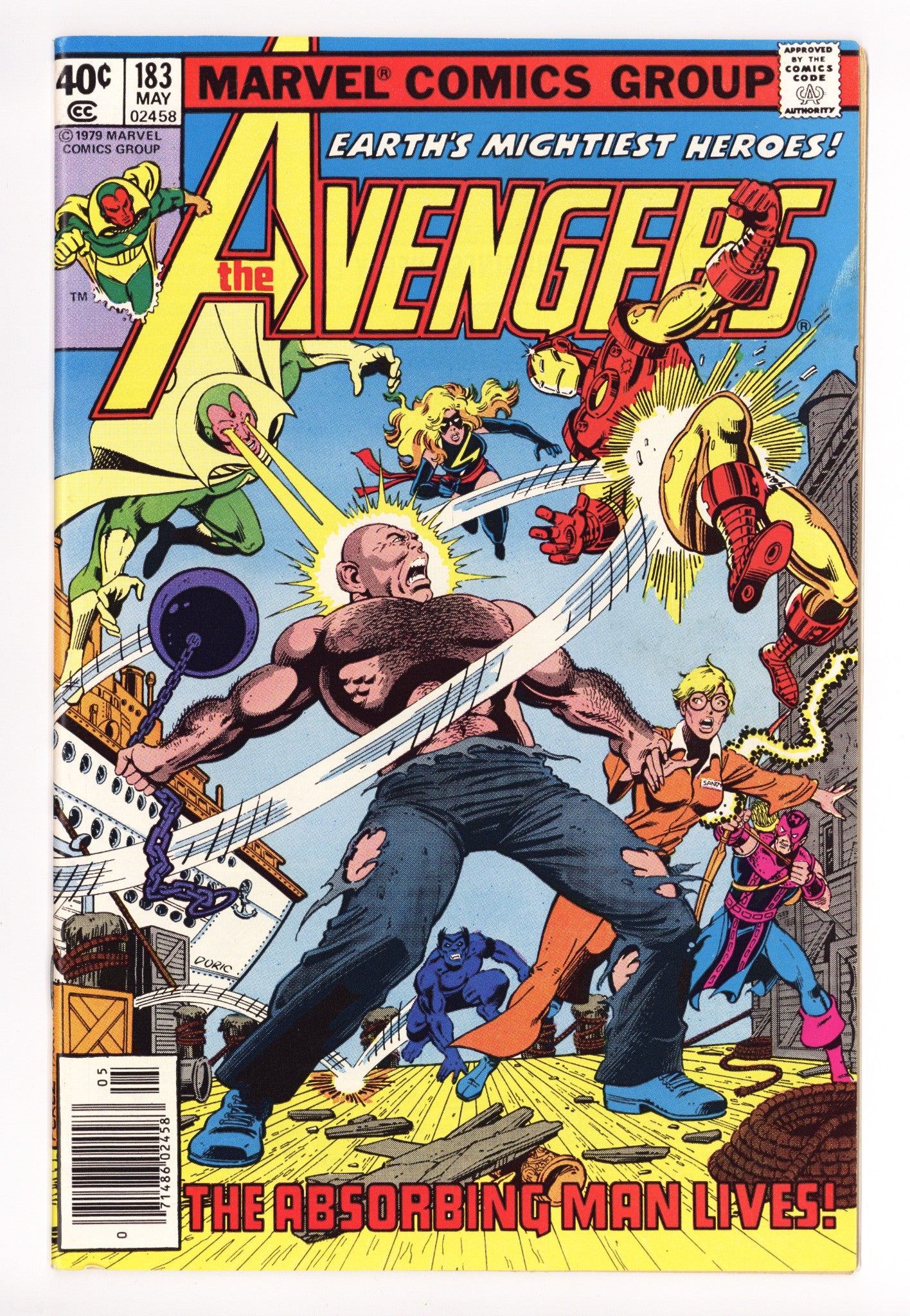 The Avengers Vol 1 183 Mid Grade (1979) Newsstand 