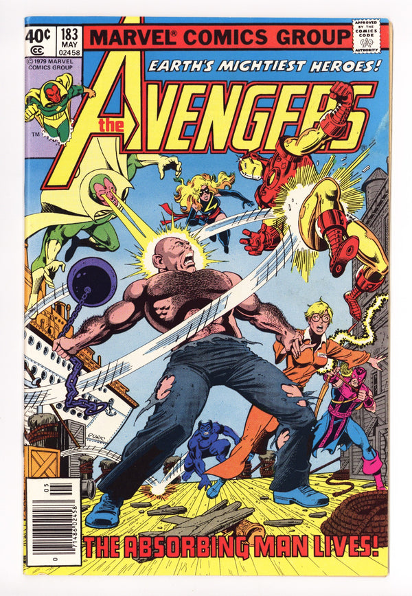 The Avengers Vol 1 183 Mid Grade (1979) Newsstand