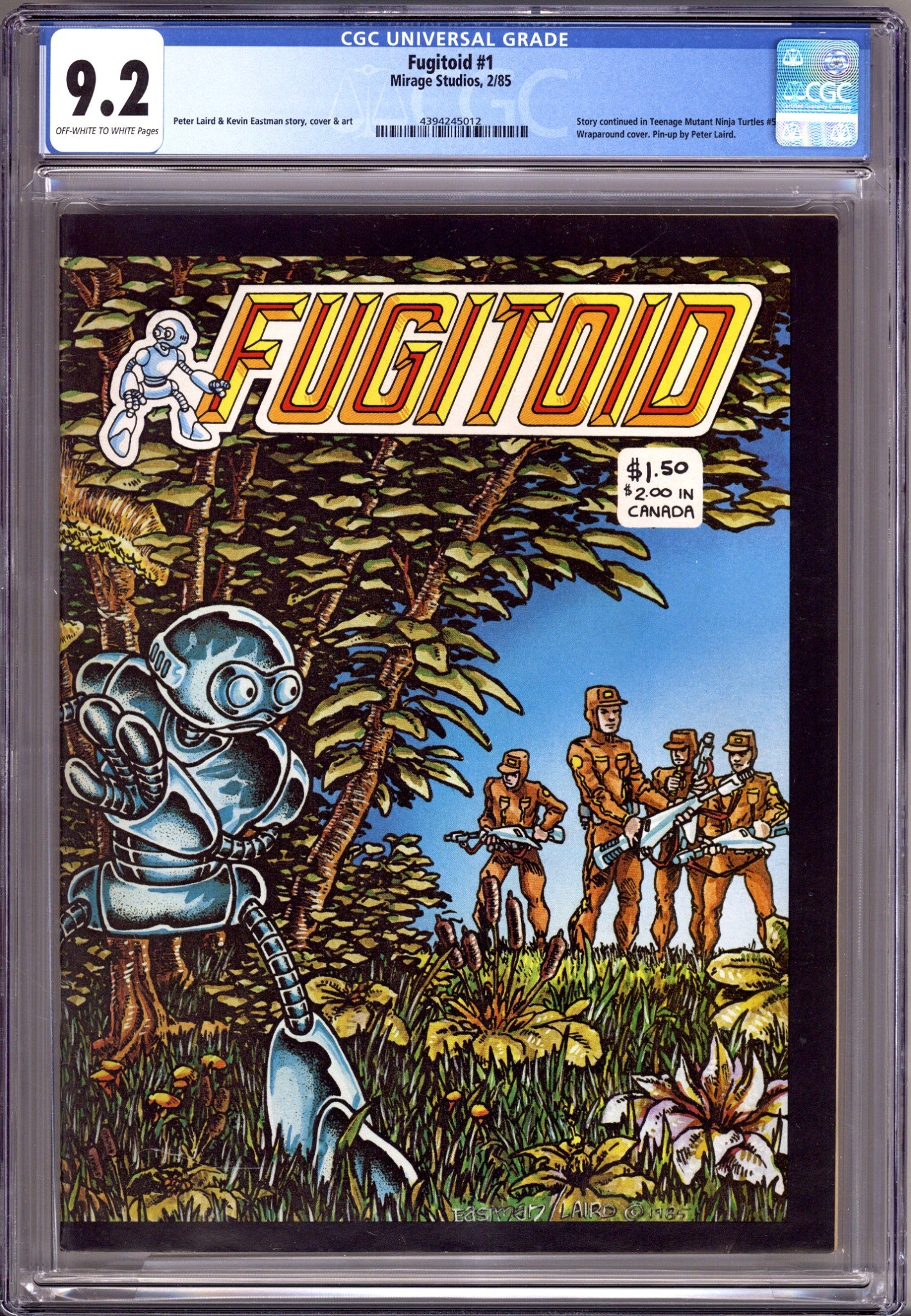 Fugitoid   1 CGC 9.2 (NM-) Off White to White Pages  (1985)        