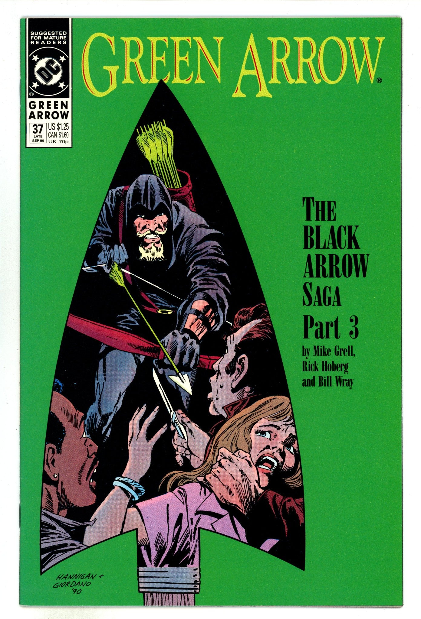 Green Arrow Vol 2 37 Mid Grade (1990) 