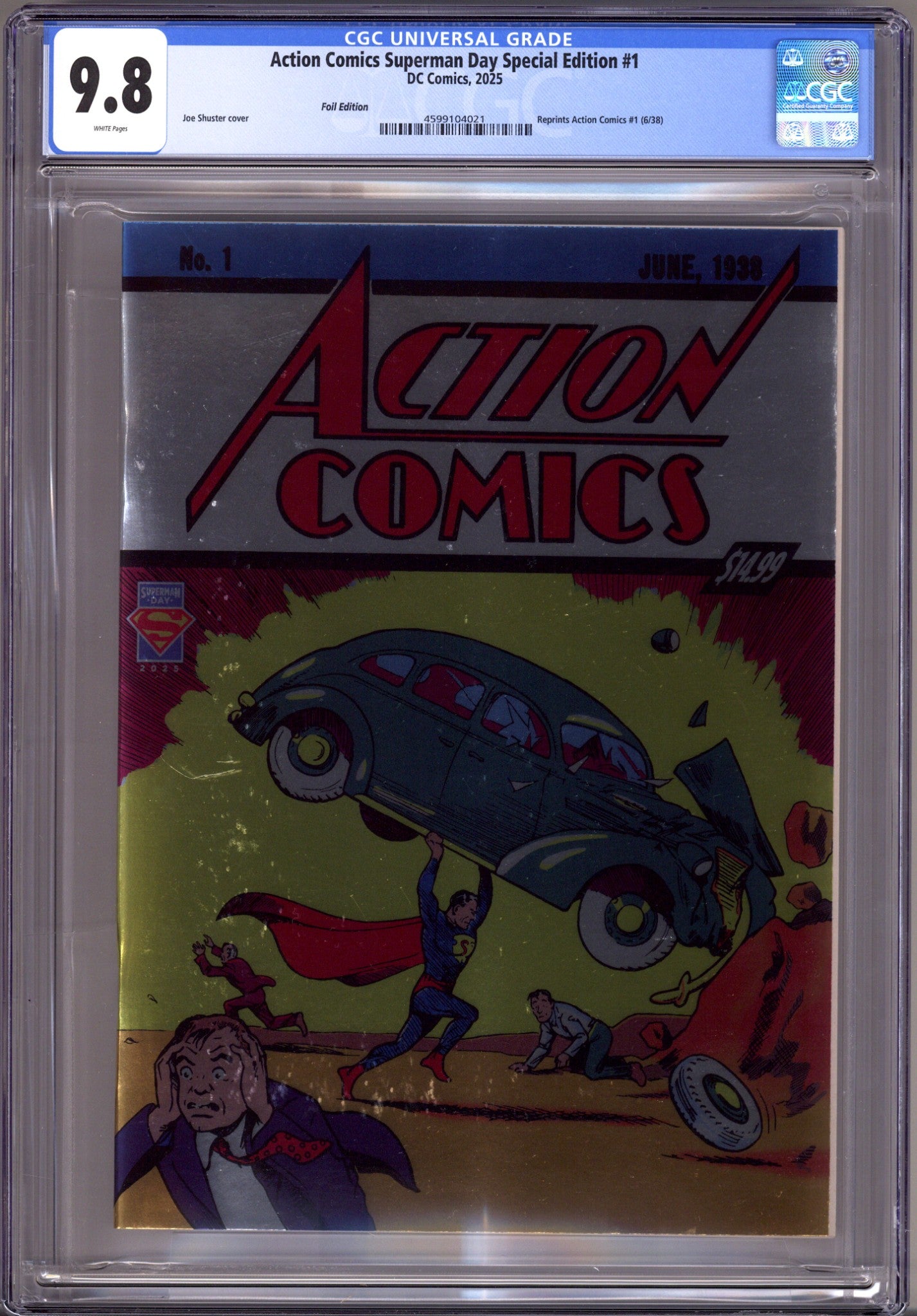 Action Comics Superman Day Special 1 CGC 9.8 (NM/M) (2025) Foil Variant 