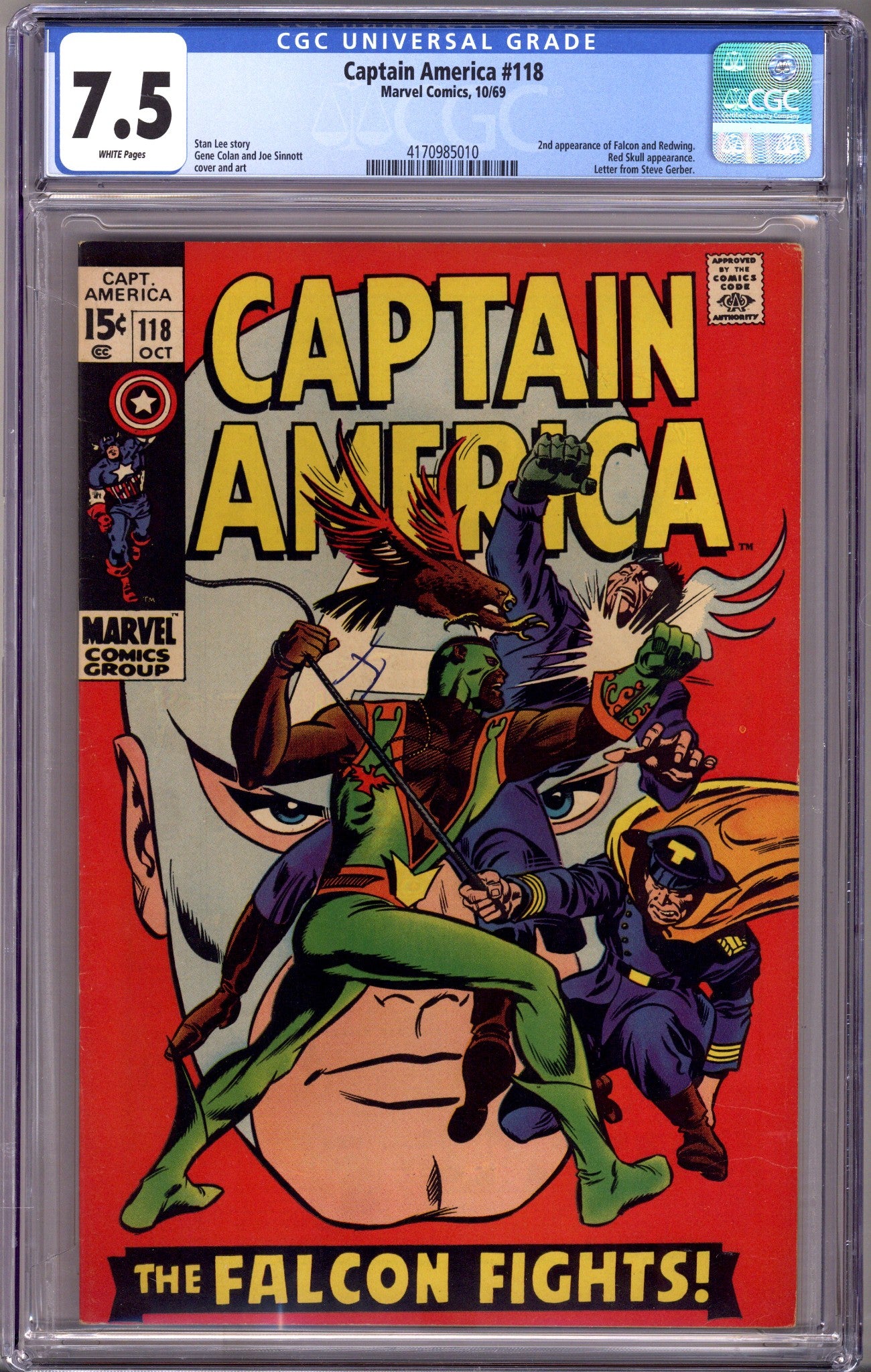 Captain America Vol 1 118 CGC 7.5 (VF-) (1969)