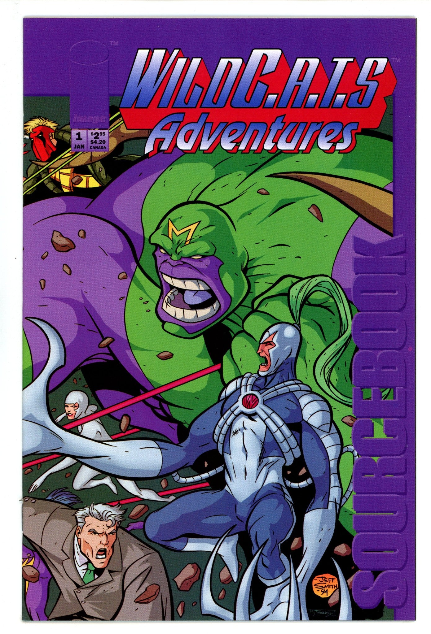 WildC.A.T.s Adventures Sourcebook 1 High Grade (1995) 