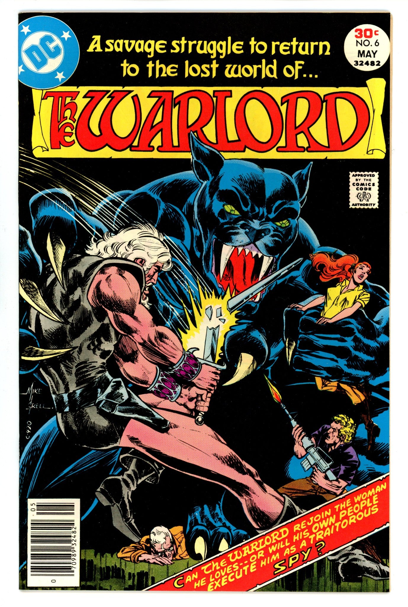 Warlord Vol 1 6 NM- (9.2) (1977) 