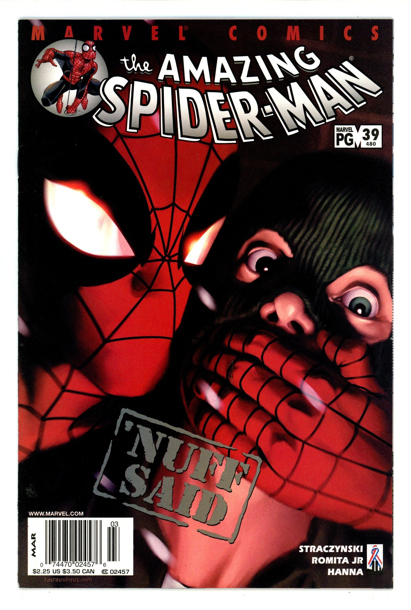The Amazing Spider-Man Vol 2 39 (480) VF/NM (9.0) (2002) Newsstand 
