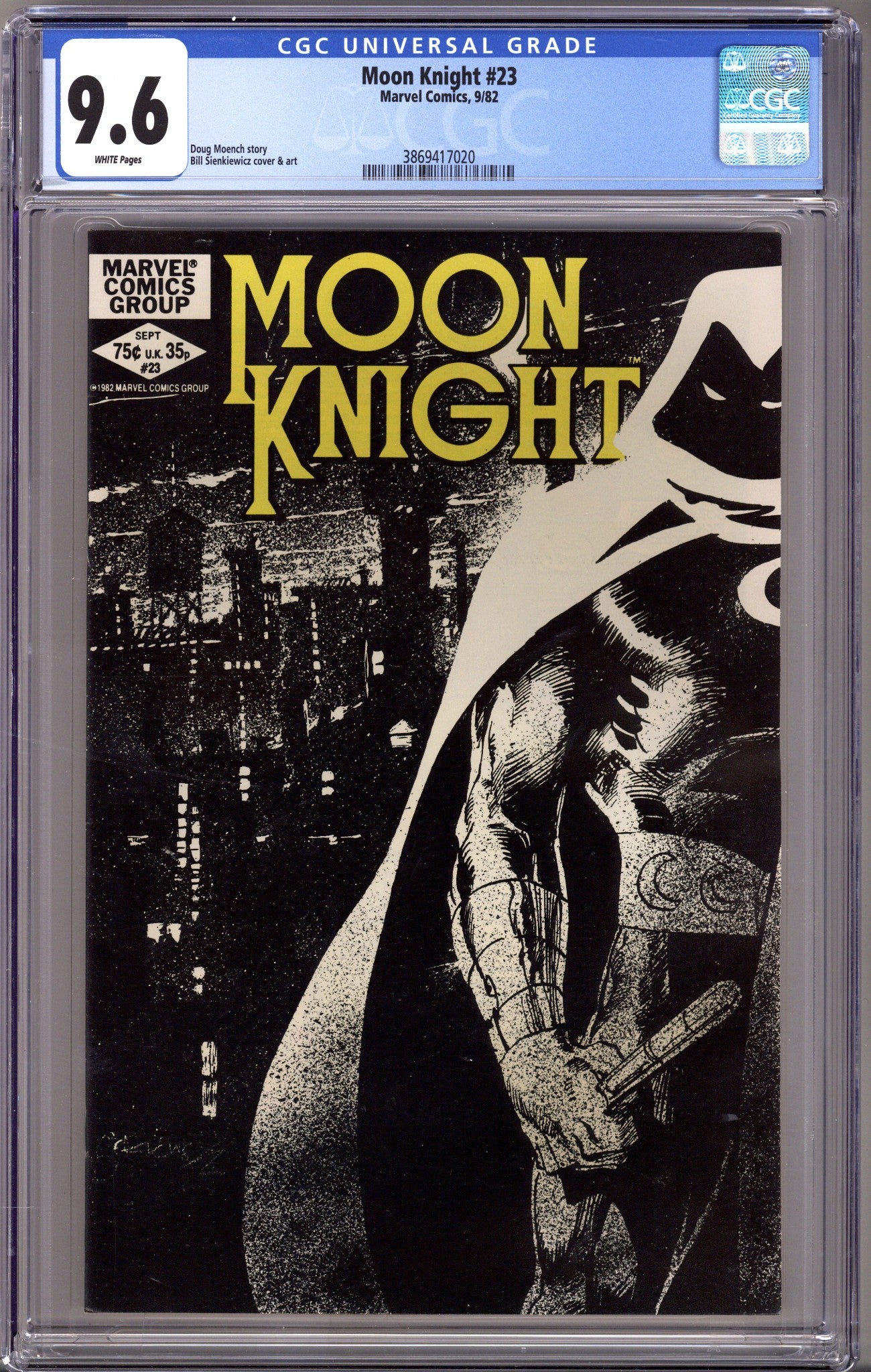 Moon Knight Vol 1 23 CGC 9.6 (NM+) (1982) 