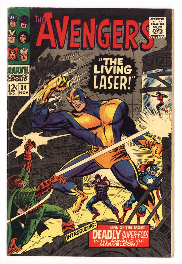The Avengers Vol 1 34 FN+ (6.5) Trimmed (1966)