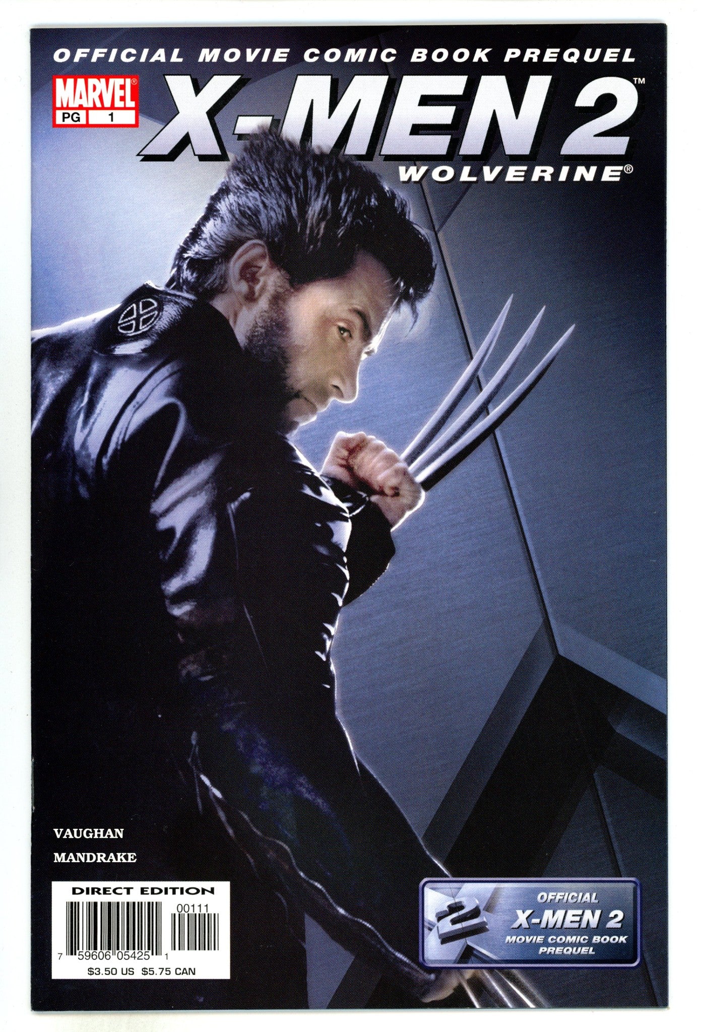 X-Men 2 Prequel: Wolverine  1  High Grade  (2003)  