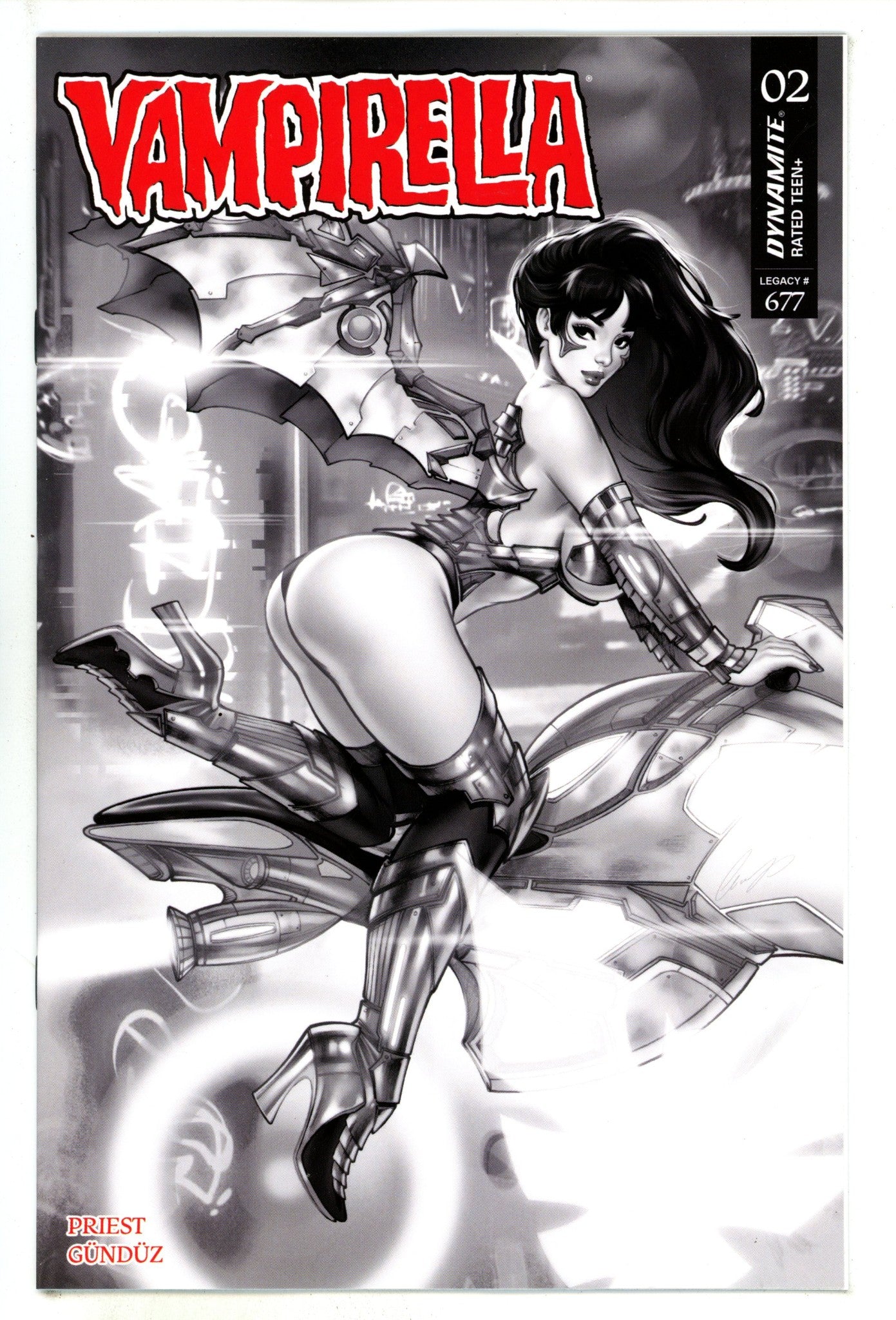 Vampirella Vol 8 2 Chatzoudis B&W Incentive Variant (2025)