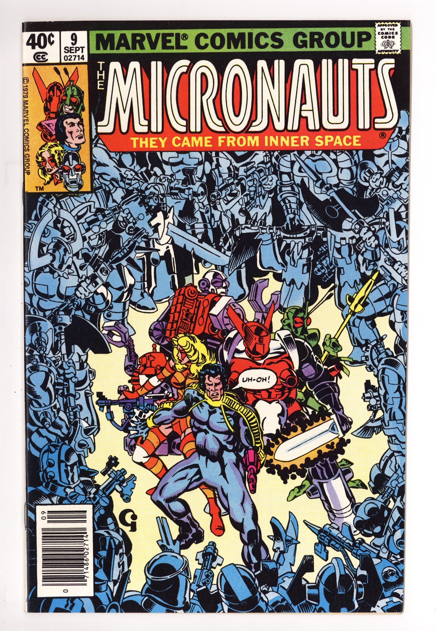 Micronauts Vol 1 9 High Grade (1979) Newsstand 