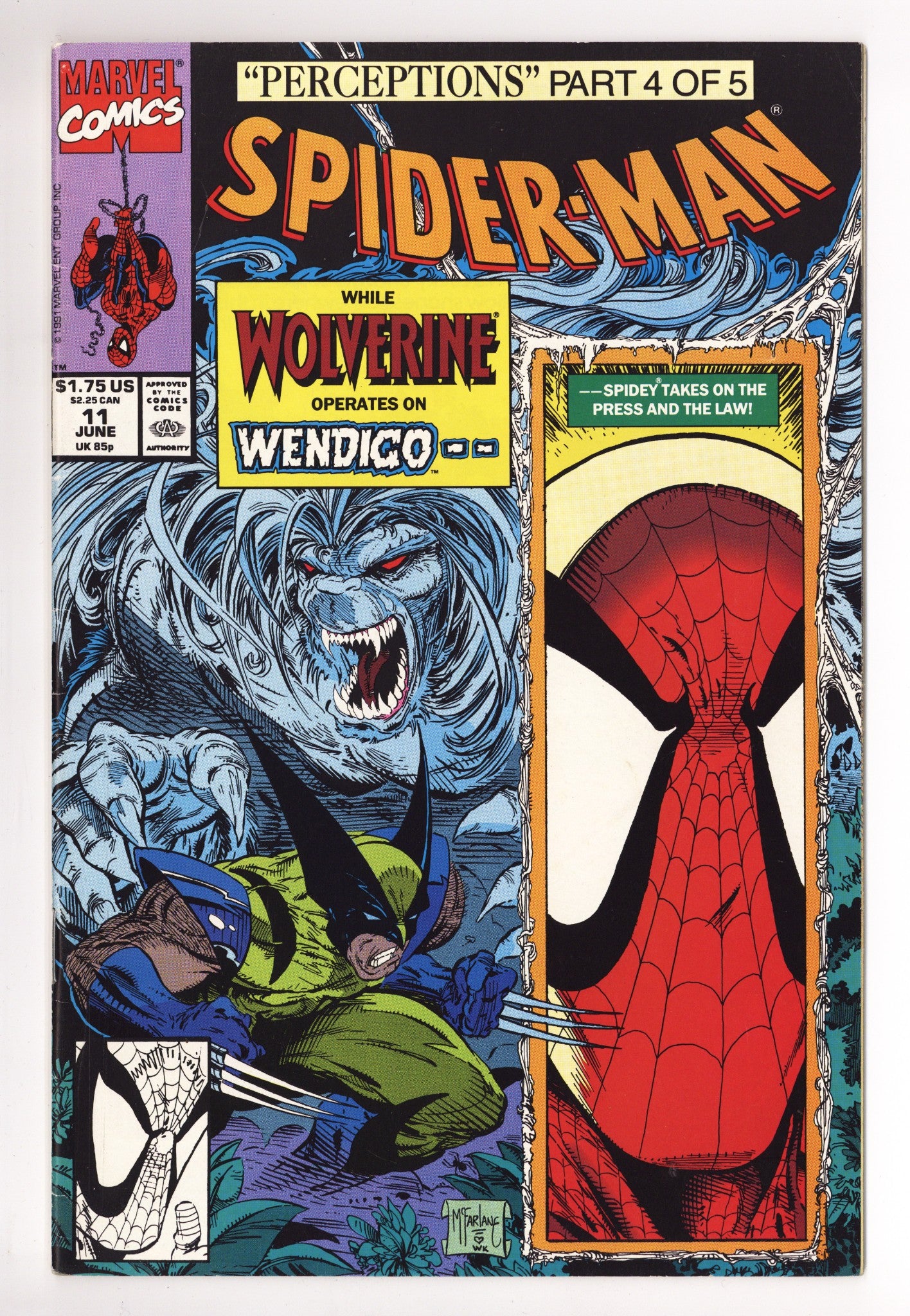 Spider-Man Vol 1 11 Mid Grade (1991) 