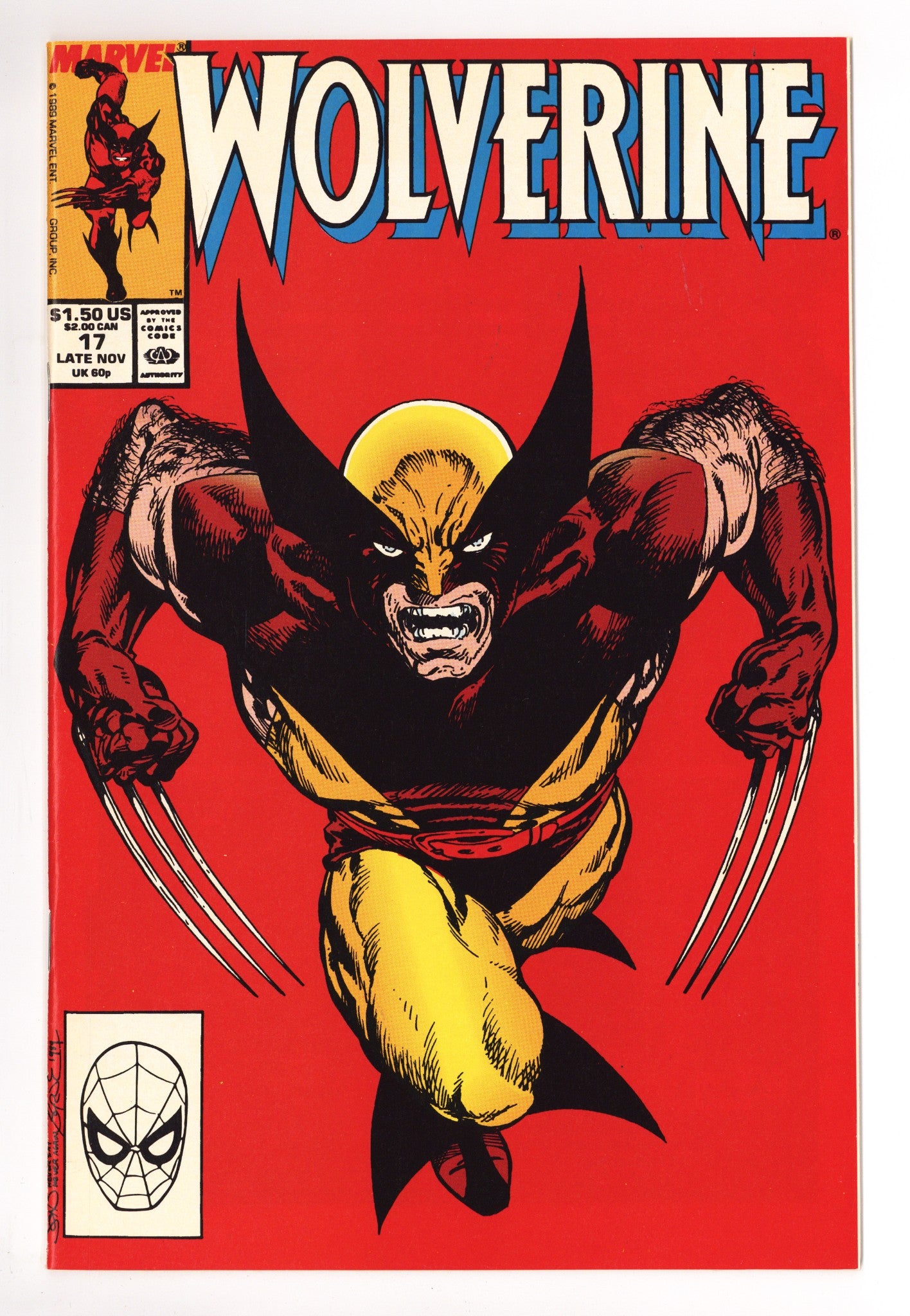 Wolverine Vol 2 17 VF (8.0) (1989) 