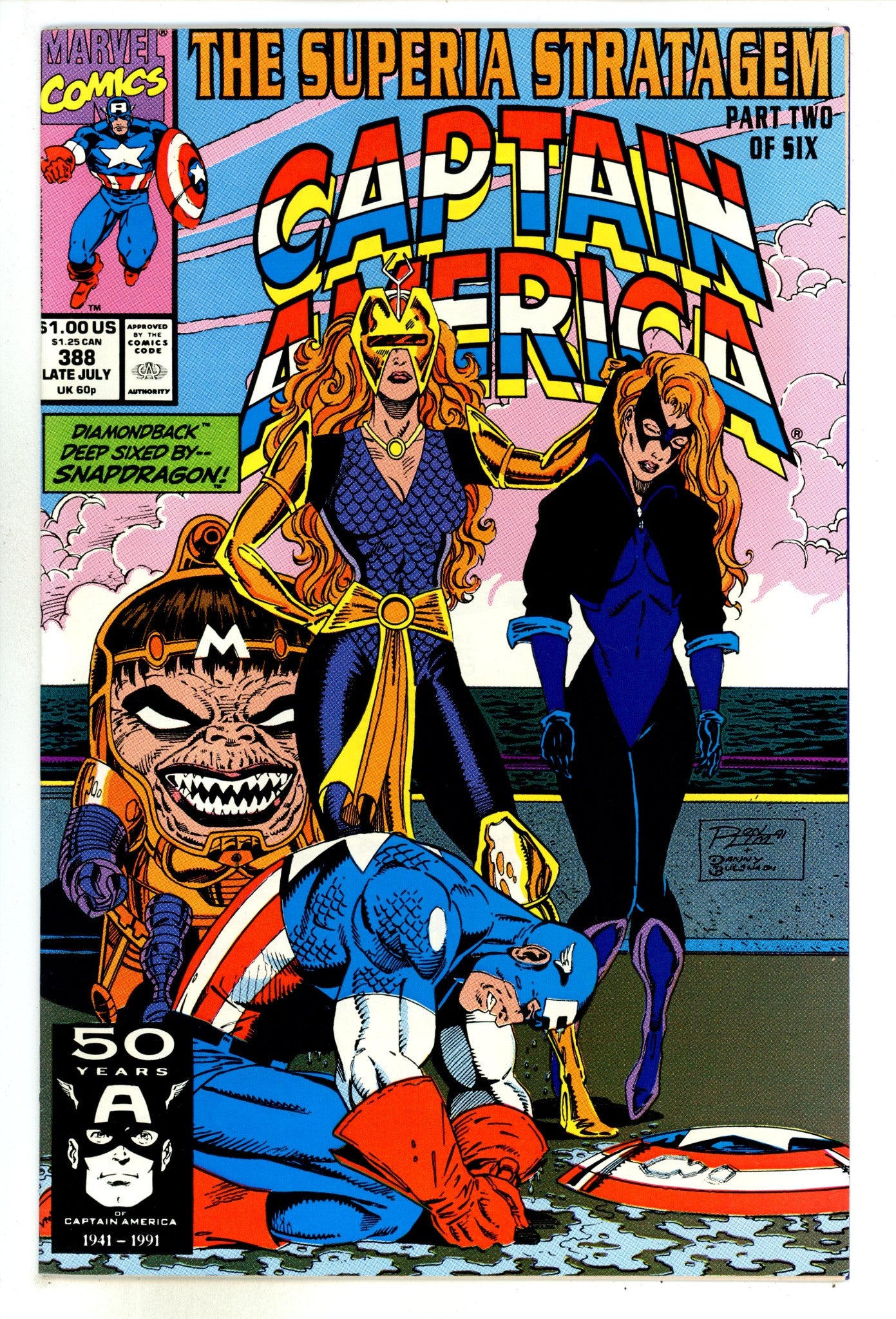 Captain America Vol 1 388 Mid Grade (1991) 