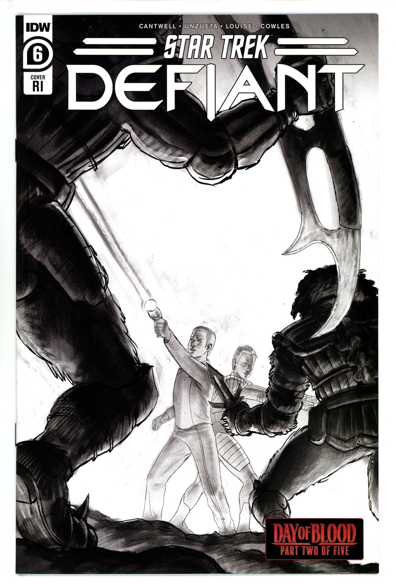 Star Trek: Defiant 6 Ward B&W Incentive Variant VF/NM (2023)