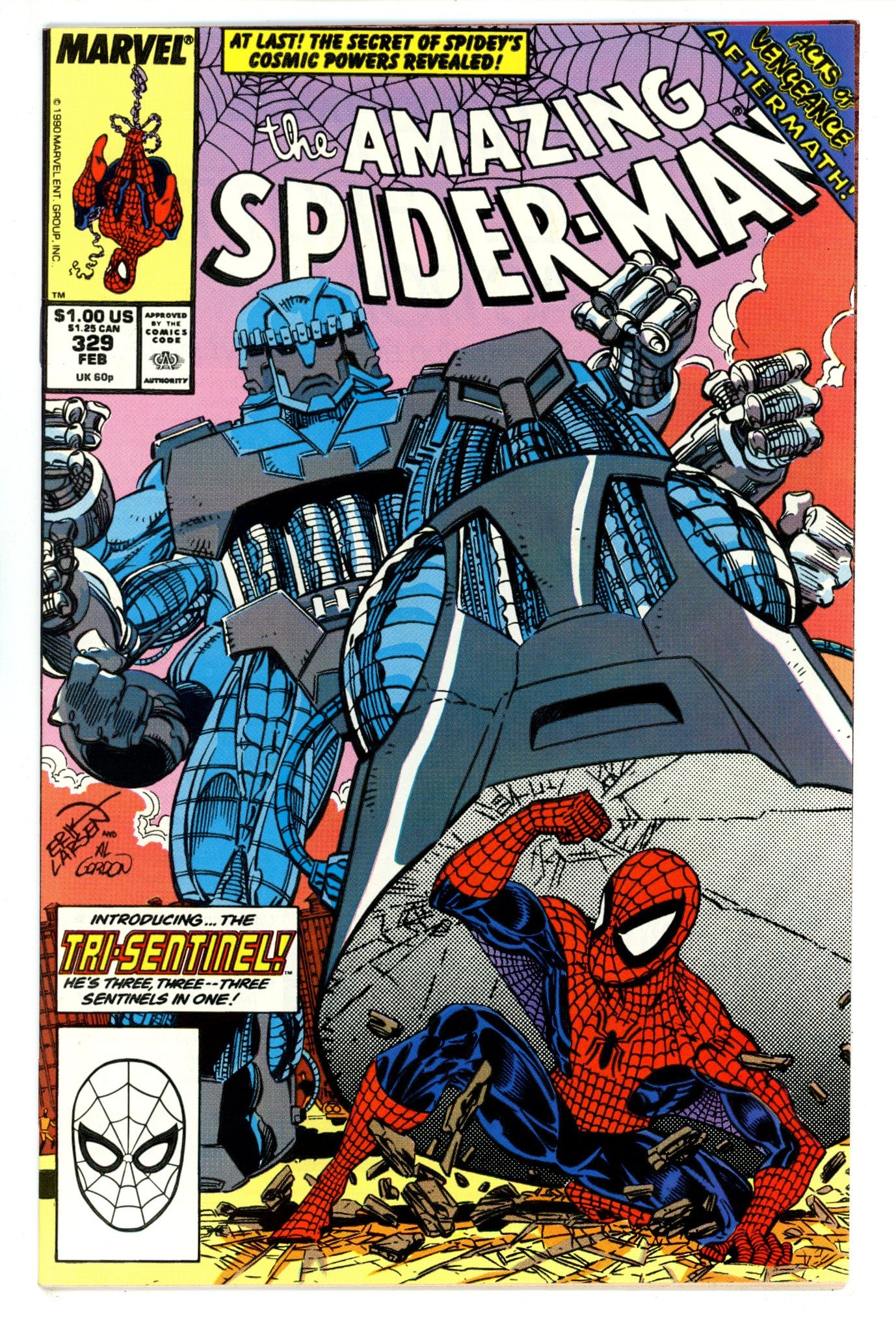 The Amazing Spider-Man Vol 1 329 NM- (9.2) (1990) 
