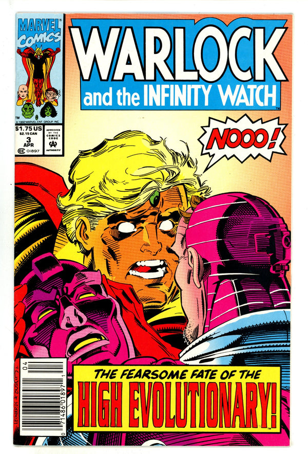 Warlock and the Infinity Watch 3 Mid Grade (1992) Newsstand