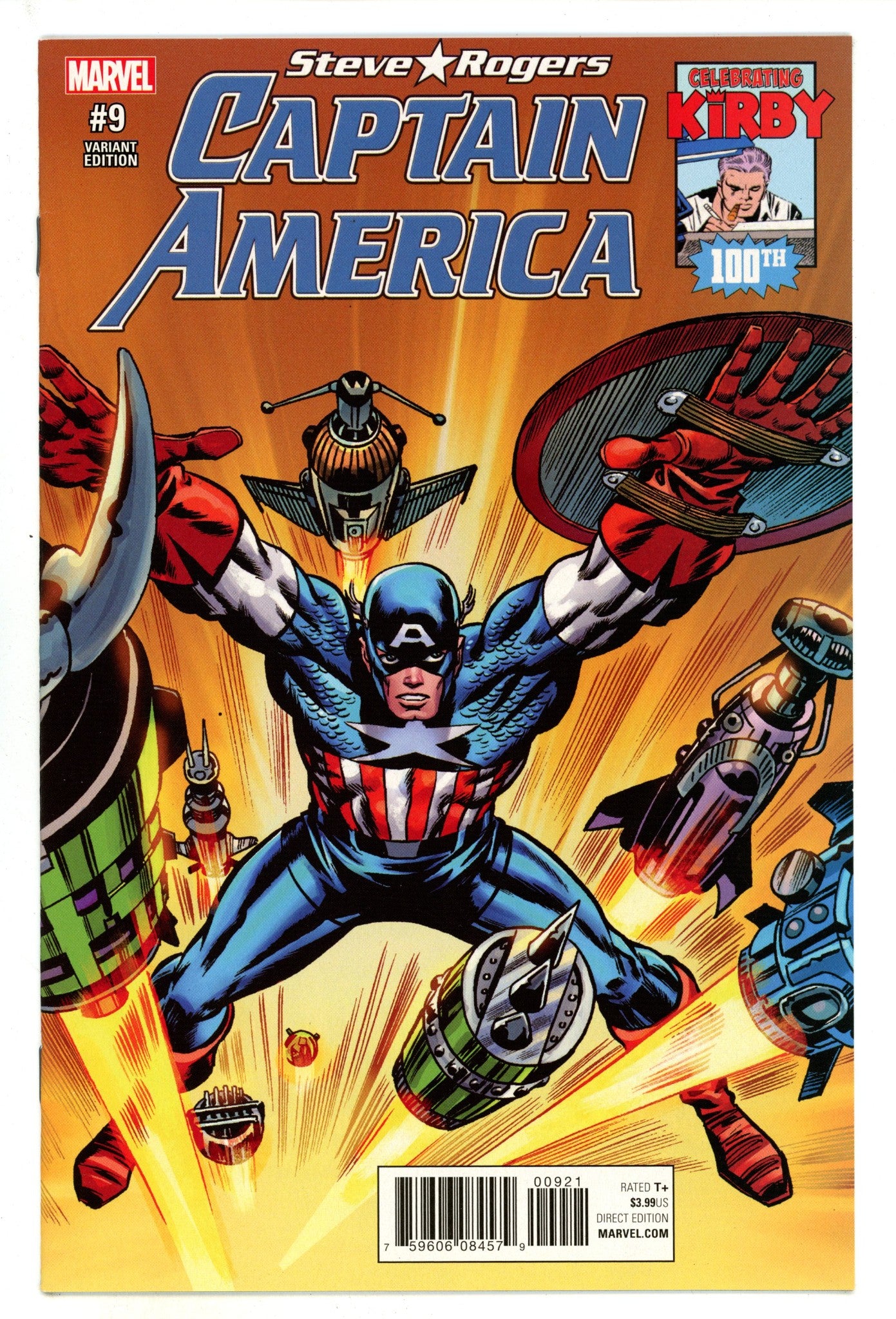 Captain America: Steve Rogers 9 High Grade (2017) Kirby Incentive Variant 