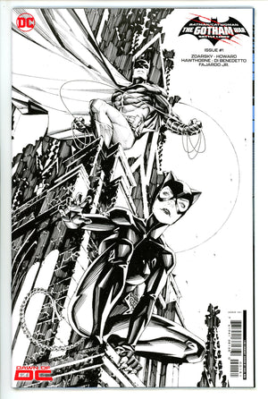 Batman / Catwoman: The Gotham War - Battle Lines 1 Ngu B&W Incentive Variant NM- (2023)