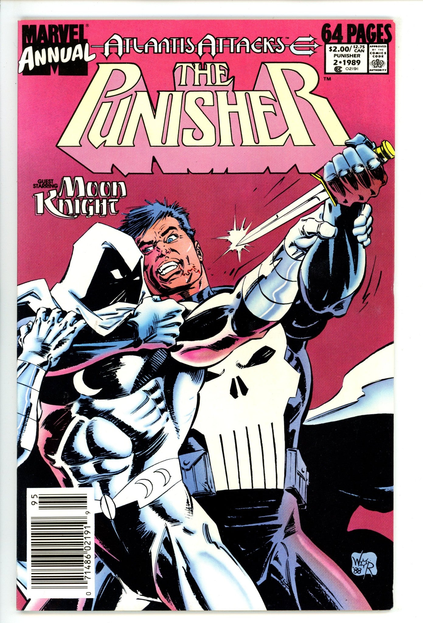 The Punisher Annual Vol 2 2 VF (8.0) (1989) Newsstand 
