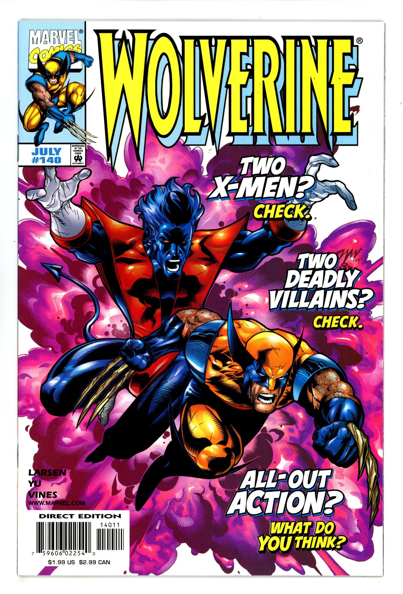 Wolverine Vol 2 140 High Grade (1999) 