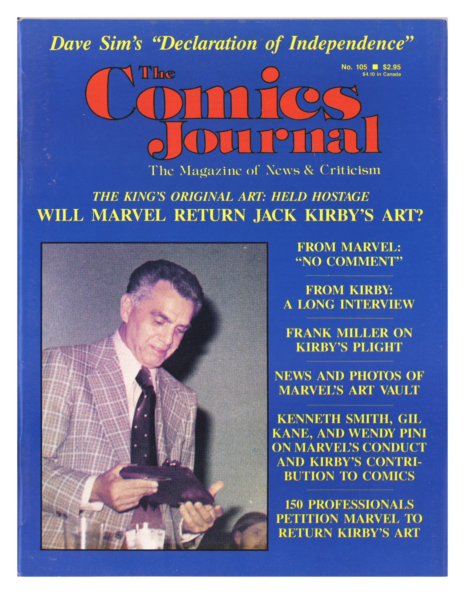 The Comics Journal 105 FN+ (6.5) (1986) 