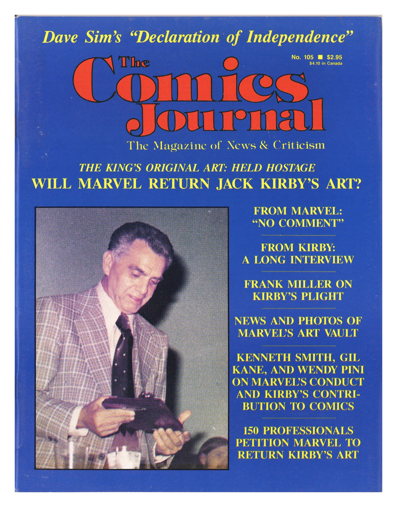 The Comics Journal 105 FN+ (6.5) (1986) 