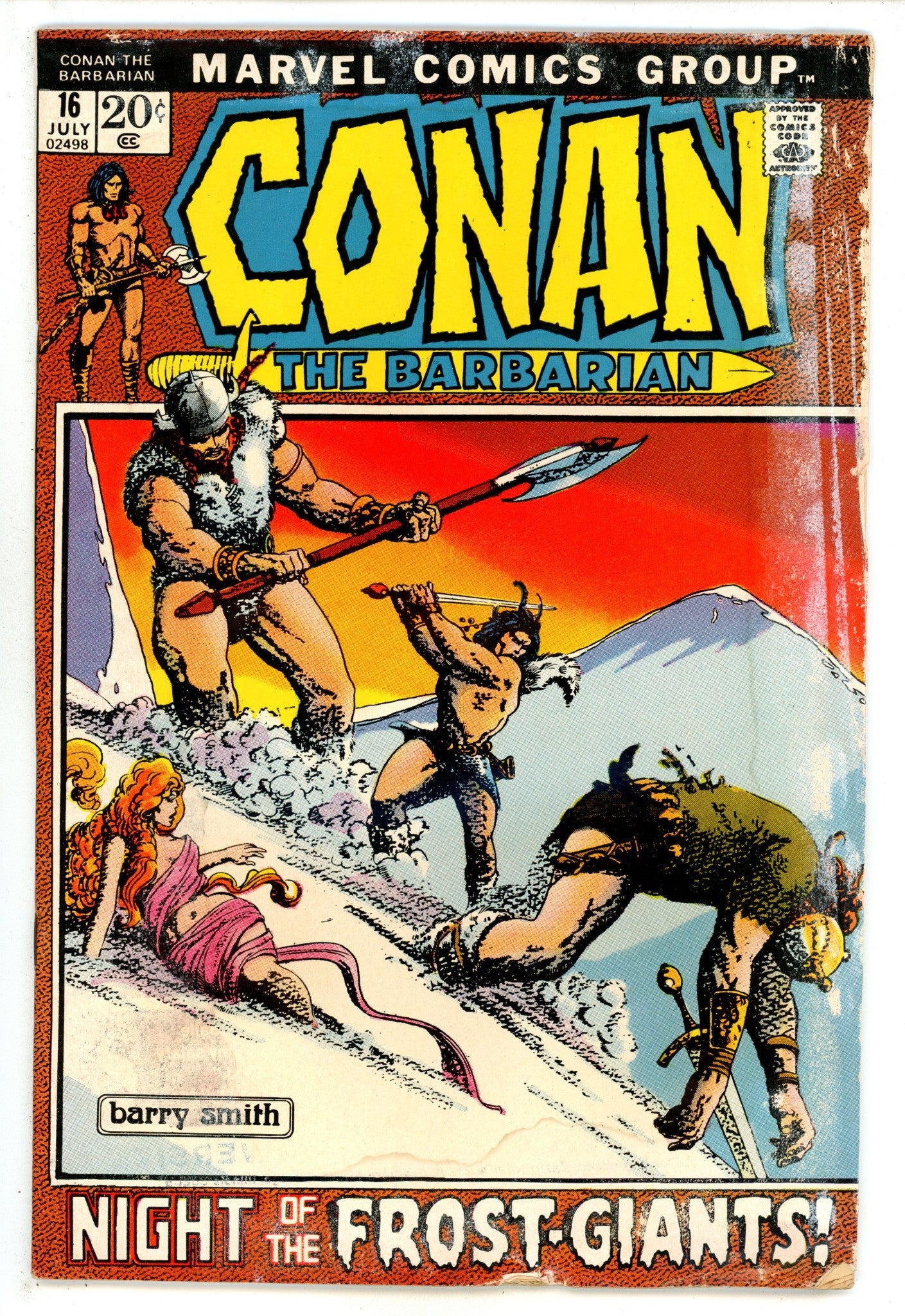 Conan the Barbarian Vol 1 16 GD (2.0) (1972) 