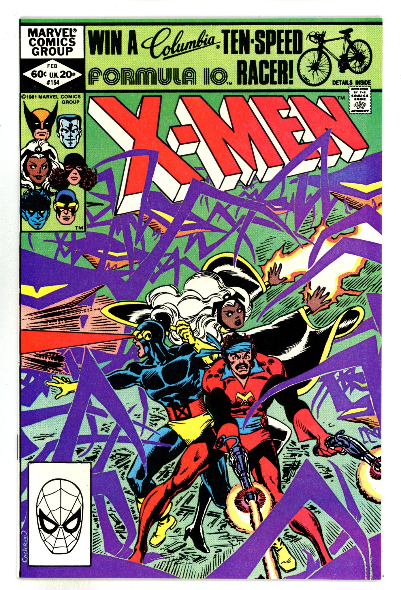 The Uncanny X-Men Vol 1 154 NM- (9.2) (1982) 