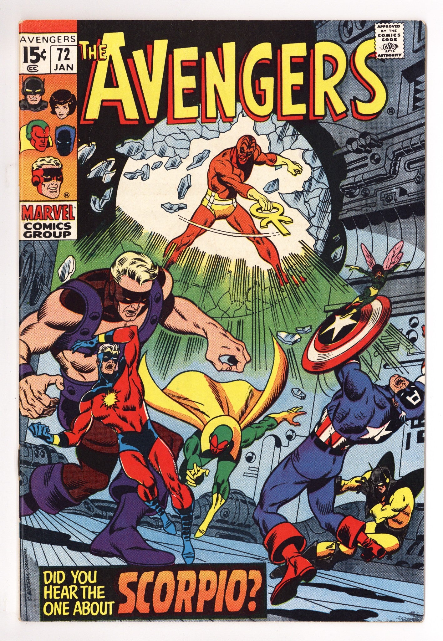 The Avengers Vol 1 72 VF- (7.5) (1970) 