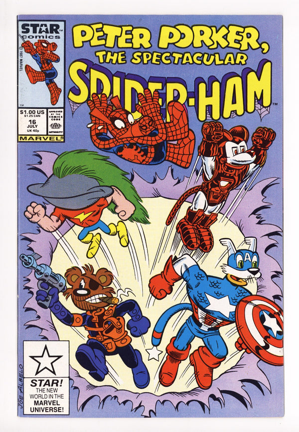 Peter Porker, the Spectacular Spider-Ham 16 VF- (7.5) (1987)