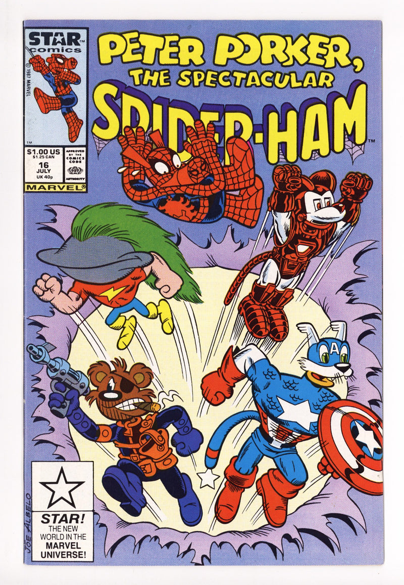 Peter Porker, the Spectacular Spider-Ham 16 VF- (7.5) (1987) 