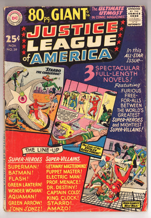 Justice League of America Vol 1 39 VG- (3.5) (1965)