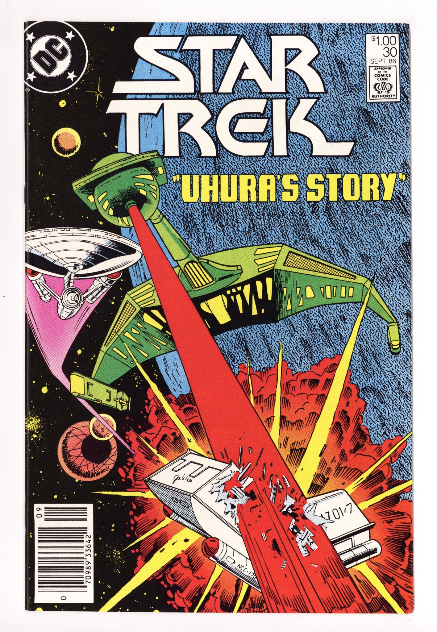 Star Trek Vol 1 30 VF (8.0) (1986) Canadian Price Variant 