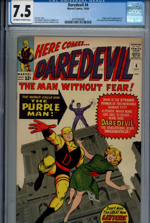 Daredevil Vol 1 4 CGC 7.5 (VF-) (1964) 