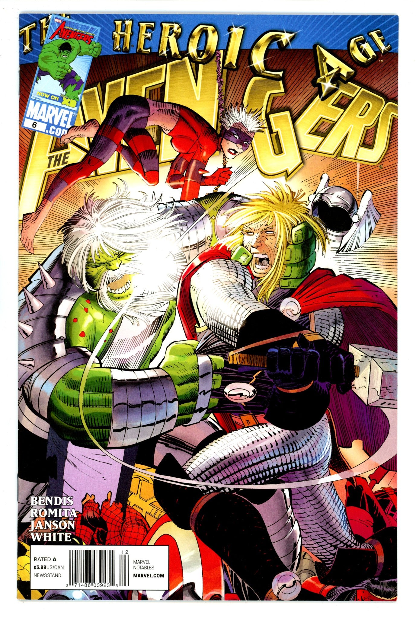 Avengers Vol 4 6 VF- (7.5) (2010) Newsstand 