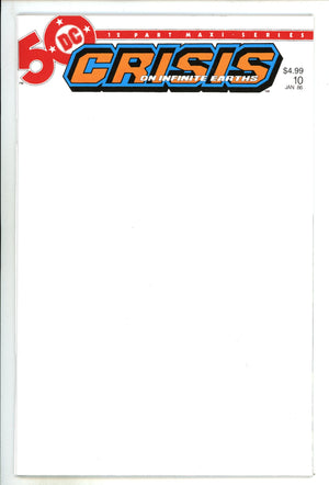 Crisis On Infinite Earths 10 Facsimile Blank Variant (2025)
