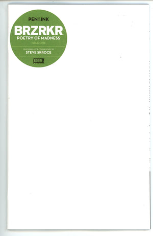 Brzrkr Poetry Of Madness Pen & Ink 1 Blank Variant (2024)
