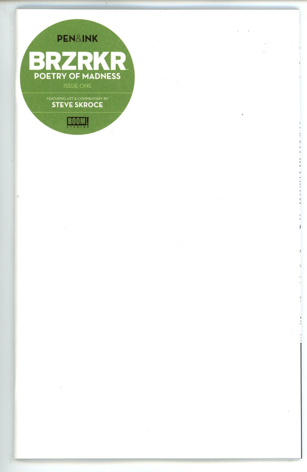 Brzrkr Poetry Of Madness Pen & Ink 1 Blank Variant (2024)