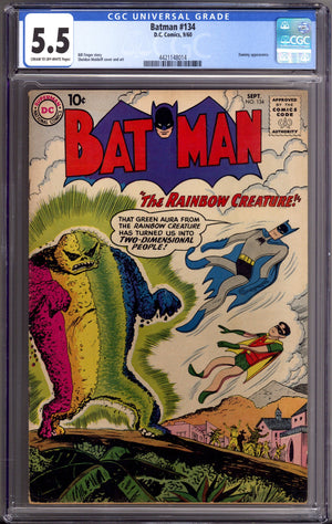 Batman Vol 1 134 CGC 5.5 (FN-) (1960)