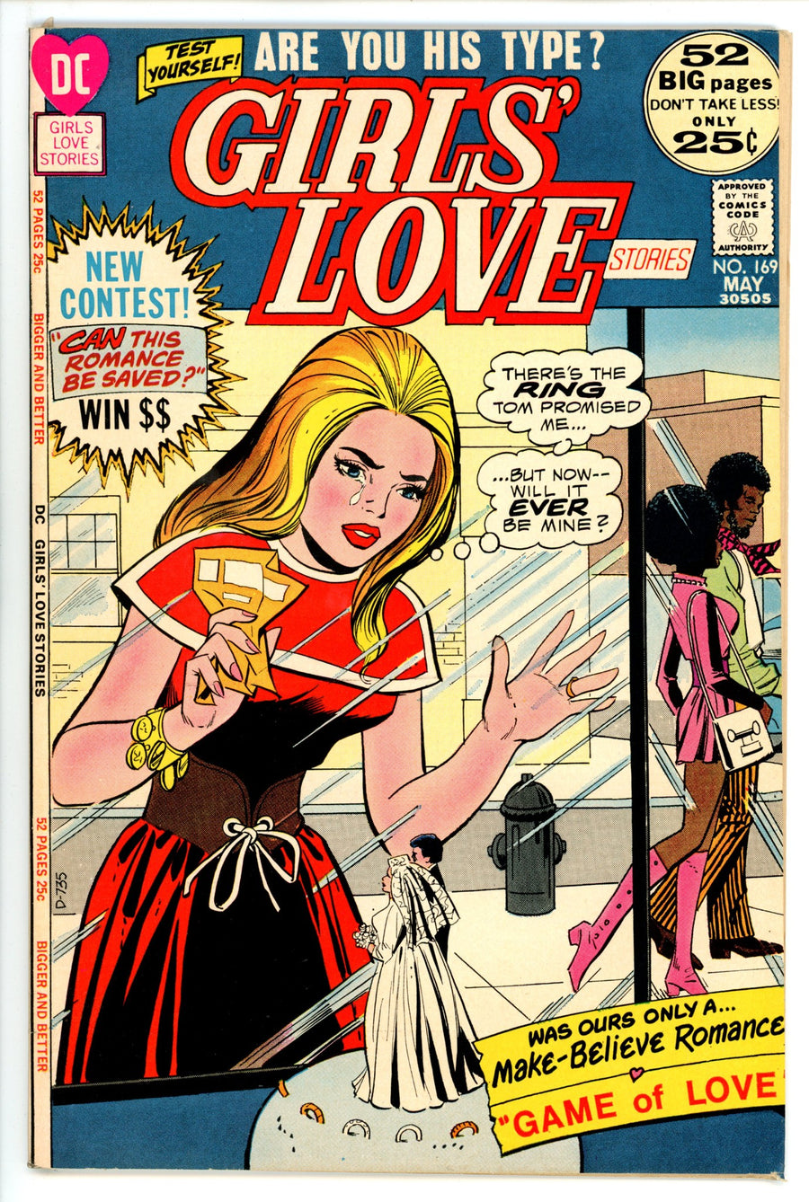 Girls' Love Stories 169 VF+ (8.5) (1972) 