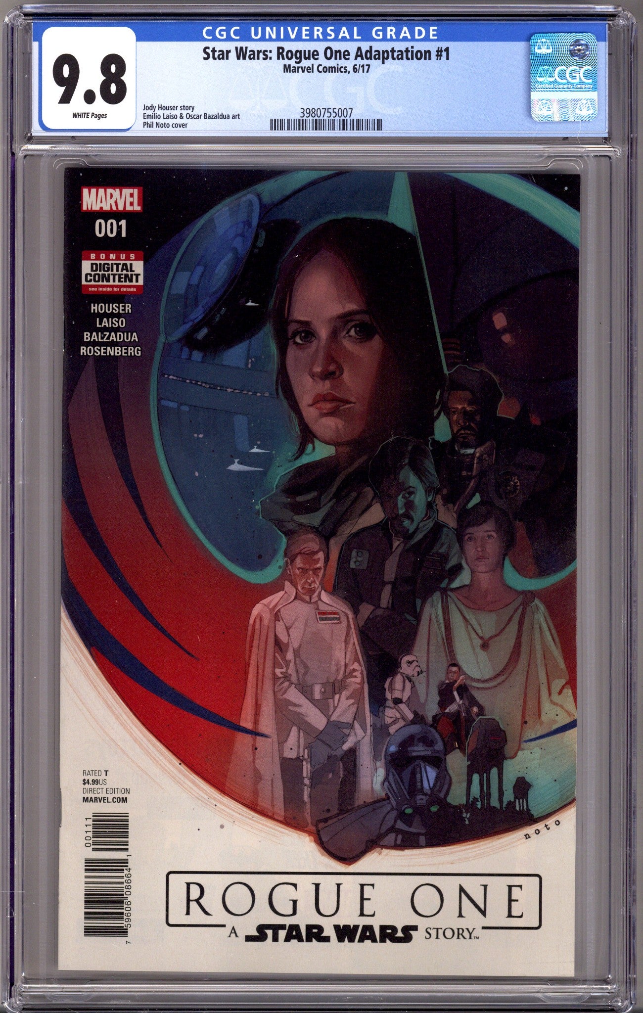 Star Wars: Rogue One Adaptation 1 CGC 9.8 (NM/M) (2017) 