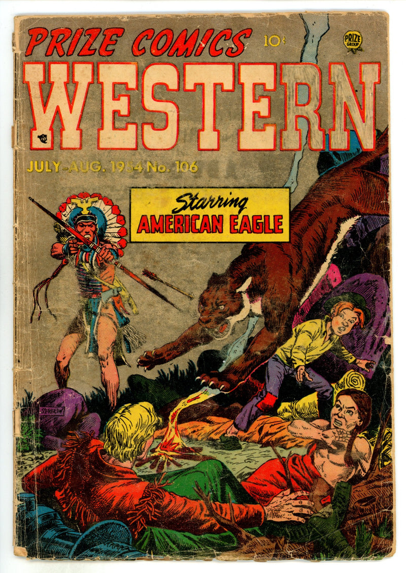 Prize Comics Western 3 (106) GD- (1.8) Cover Detached (1954) 