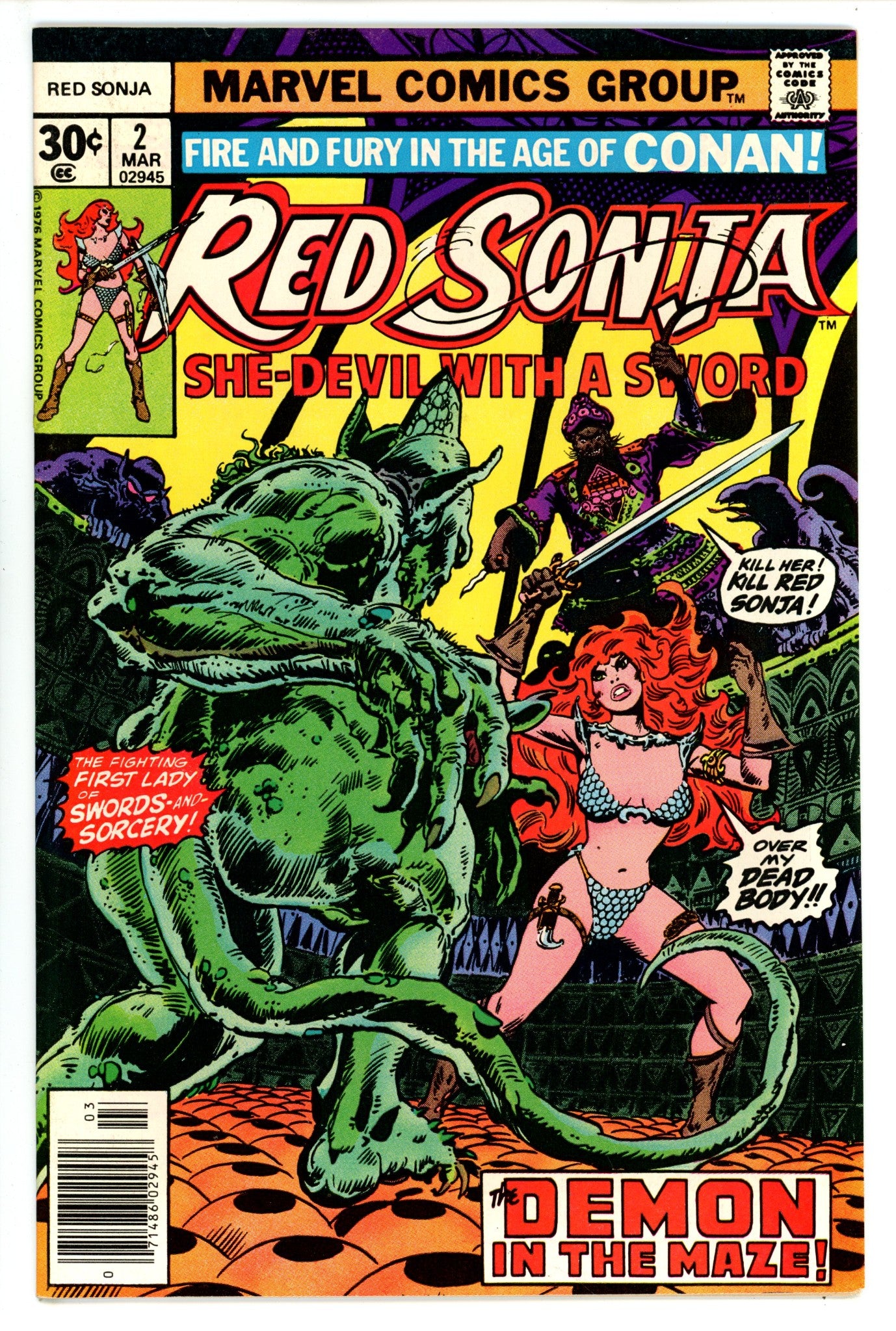 Red Sonja Vol 1 2 NM- (1977)