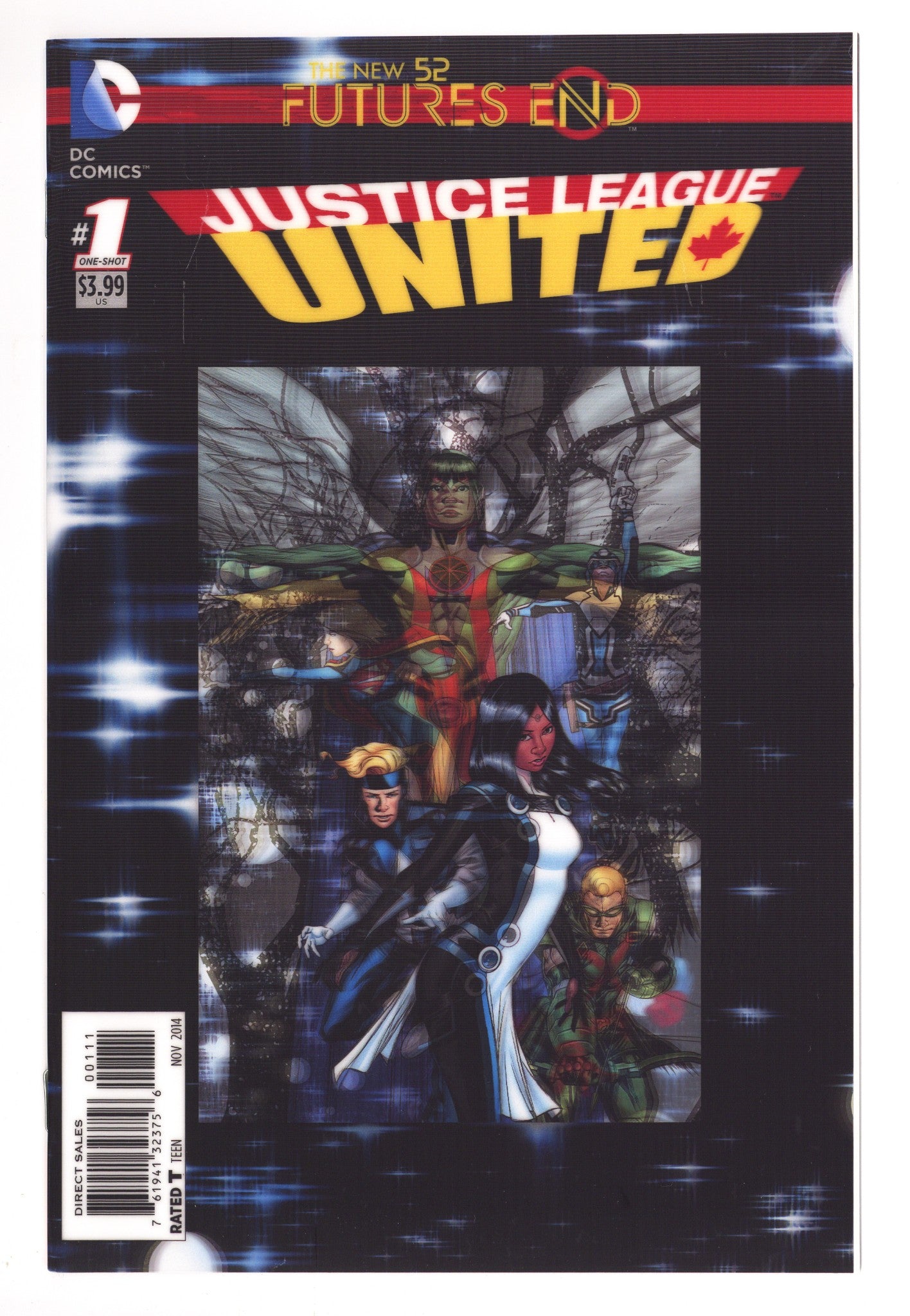 Justice League United: Futures End 1 High Grade (2014) Motion Variant 